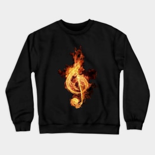 Flaming Note Crewneck Sweatshirt